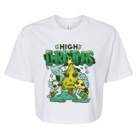 High Christmas Tree Bella+Canvas Jersey Crop Tee