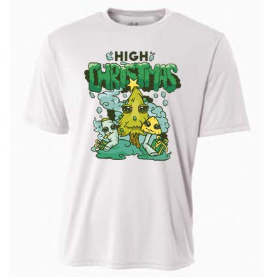 High Christmas Tree Cooling Performance Crew T-Shirt