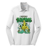 High Christmas Tree Silk Touch Performance Long Sleeve Polo