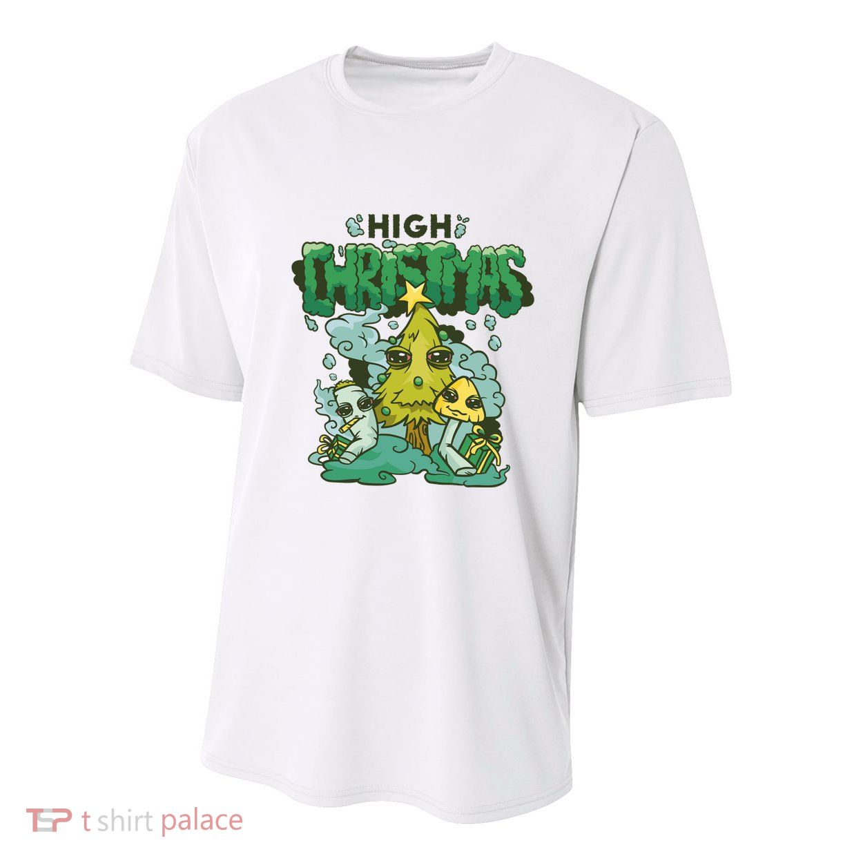 High Christmas Tree Youth Performance Sprint T-Shirt