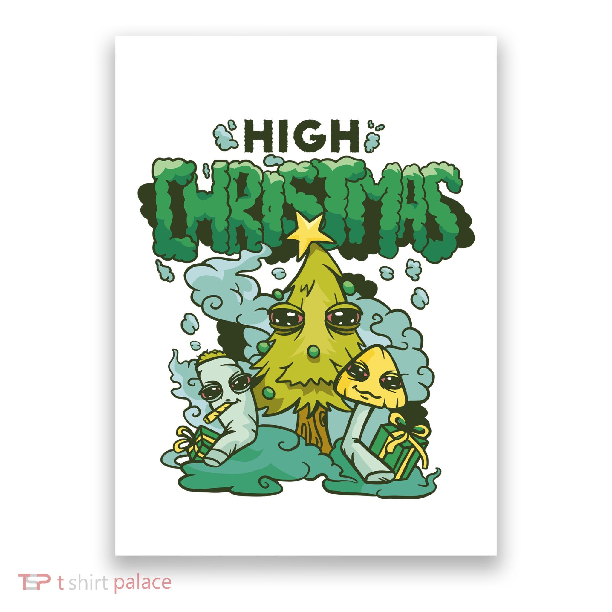 High Christmas Tree Poster