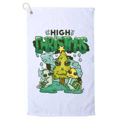 High Christmas Tree Golf Towel