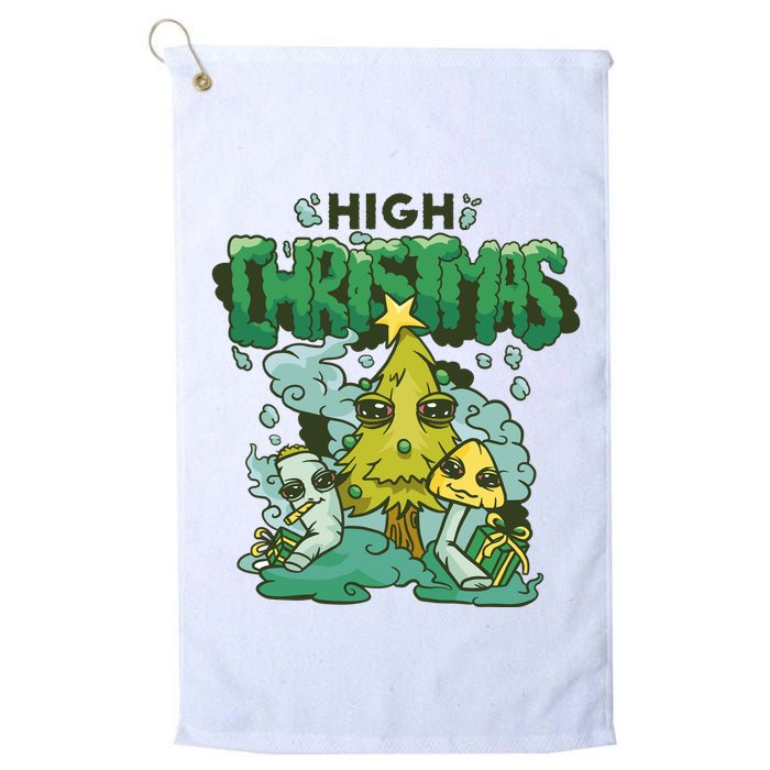 High Christmas Tree Golf Towel