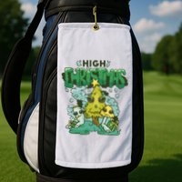 High Christmas Tree Golf Towel
