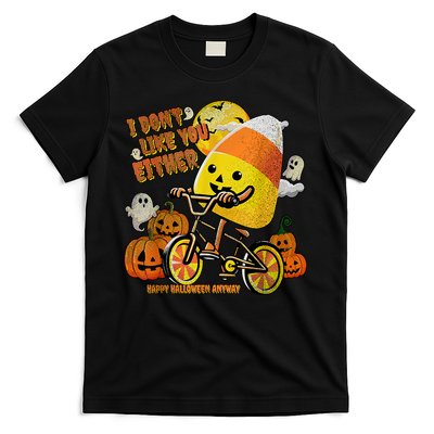 Halloween Costume Team Candy Corn I DonT Like You Either T-Shirt
