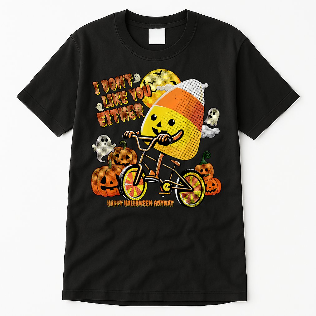 Halloween Costume Team Candy Corn I DonT Like You Either Tall T-Shirt