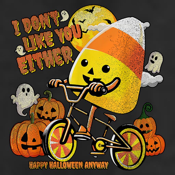 Halloween Costume Team Candy Corn I DonT Like You Either Beanie