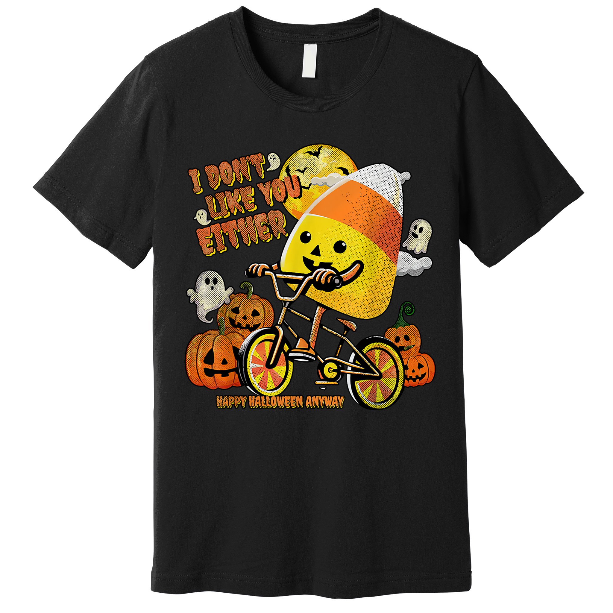 Halloween Costume Team Candy Corn I DonT Like You Either Premium T-Shirt