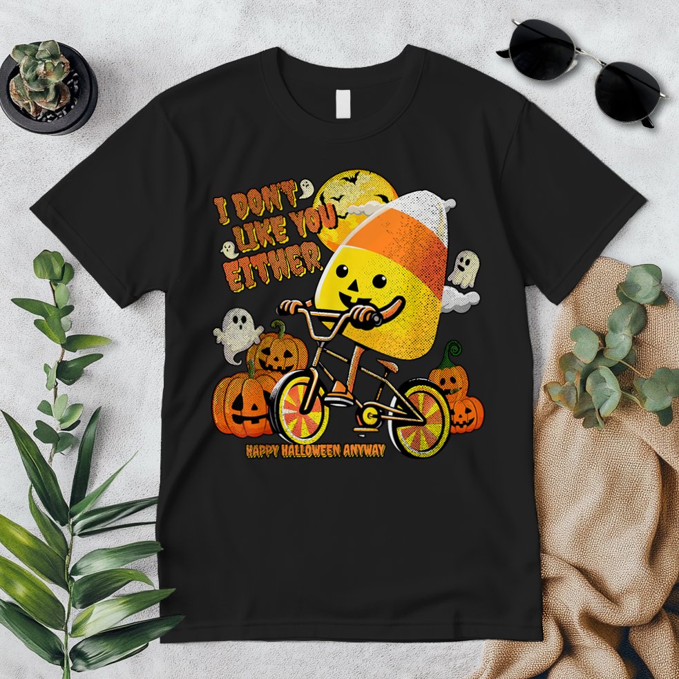 Halloween Costume Team Candy Corn I DonT Like You Either Premium T-Shirt