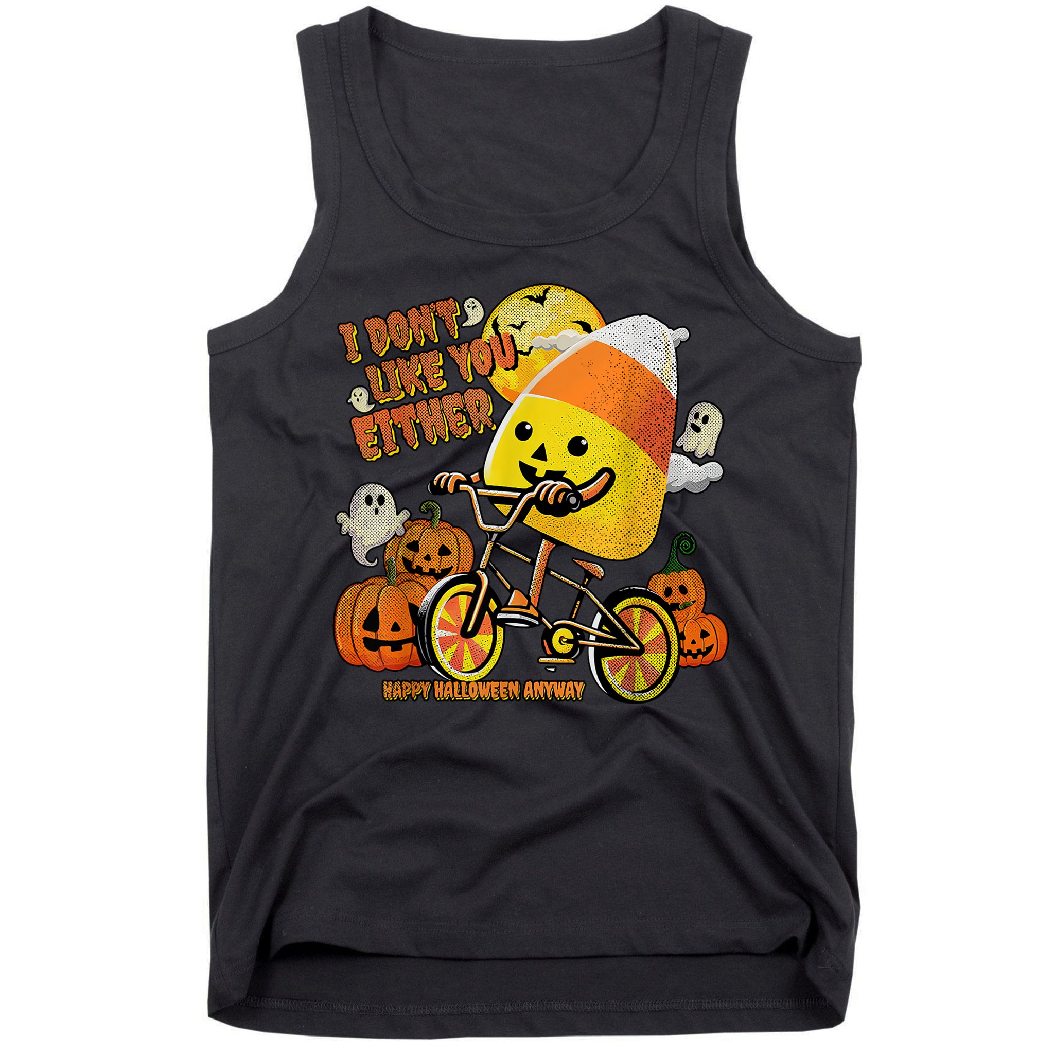 Halloween Costume Team Candy Corn I DonT Like You Either Tank Top