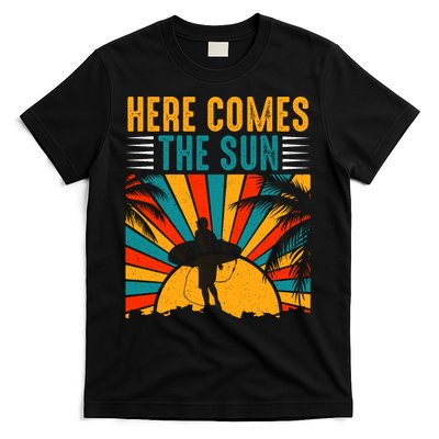 Here Comes The Sun | Surfing Summer Surf Surfer Gift T-Shirt