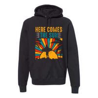 Here Comes The Sun | Surfing Summer Surf Surfer Gift Premium Hoodie