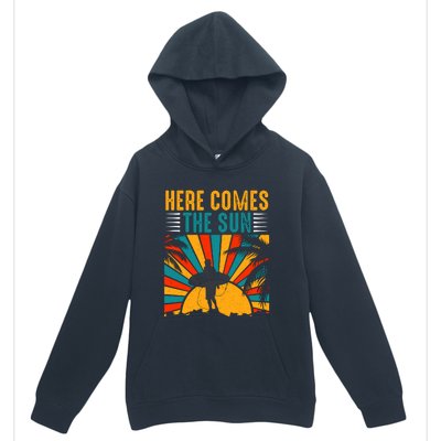 Here Comes The Sun | Surfing Summer Surf Surfer Gift Urban Pullover Hoodie