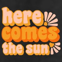 Here Comes The Sun Summer Vibes 7 Panel Mesh Trucker Snapback Hat