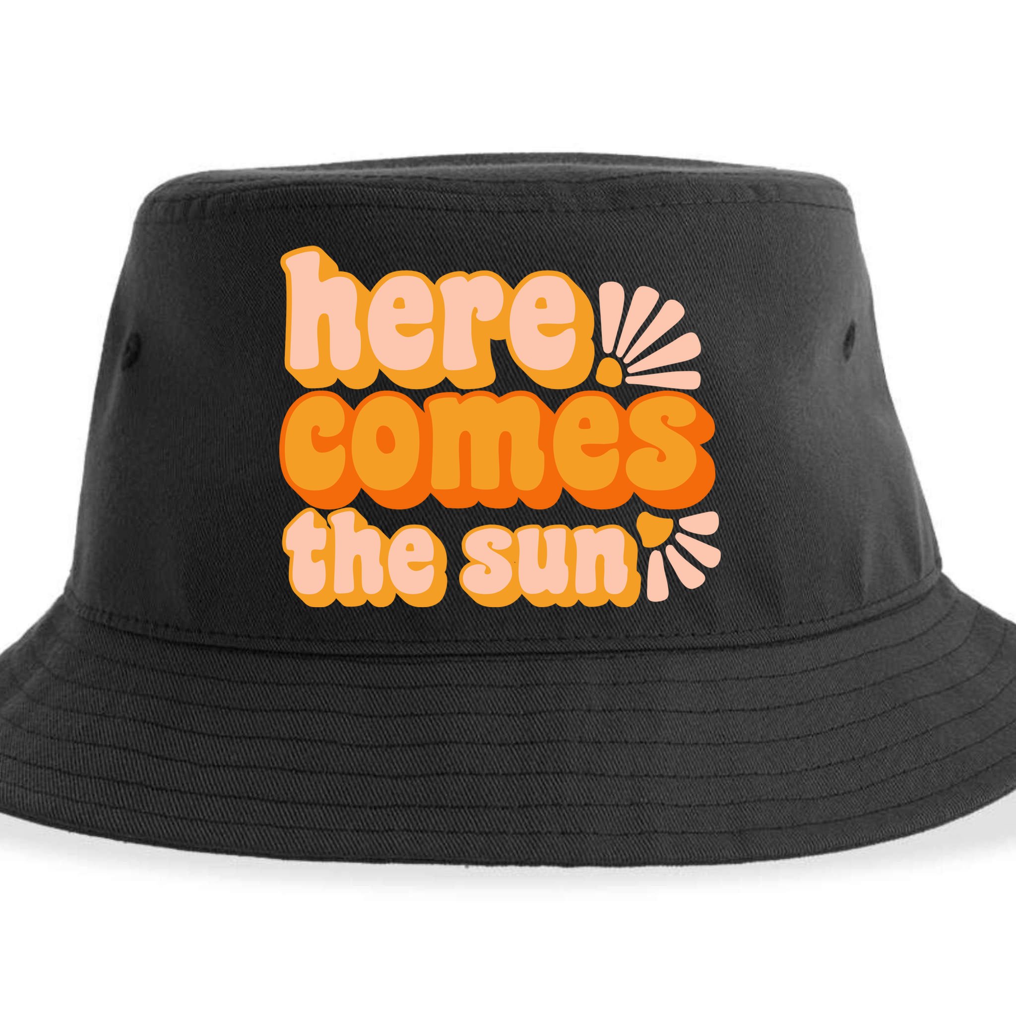 Here Comes The Sun Summer Vibes Sustainable Bucket Hat