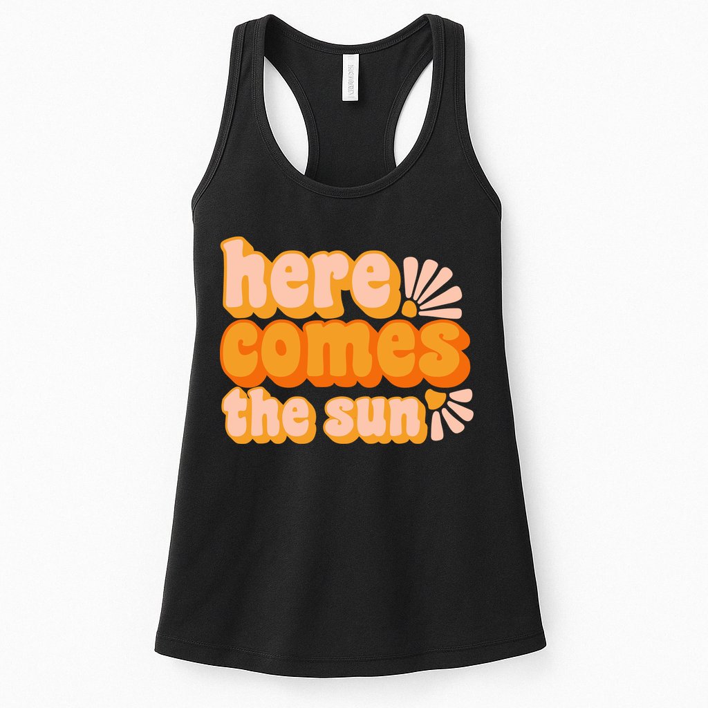 Here Comes The Sun Summer Vibes Womens Tank Top