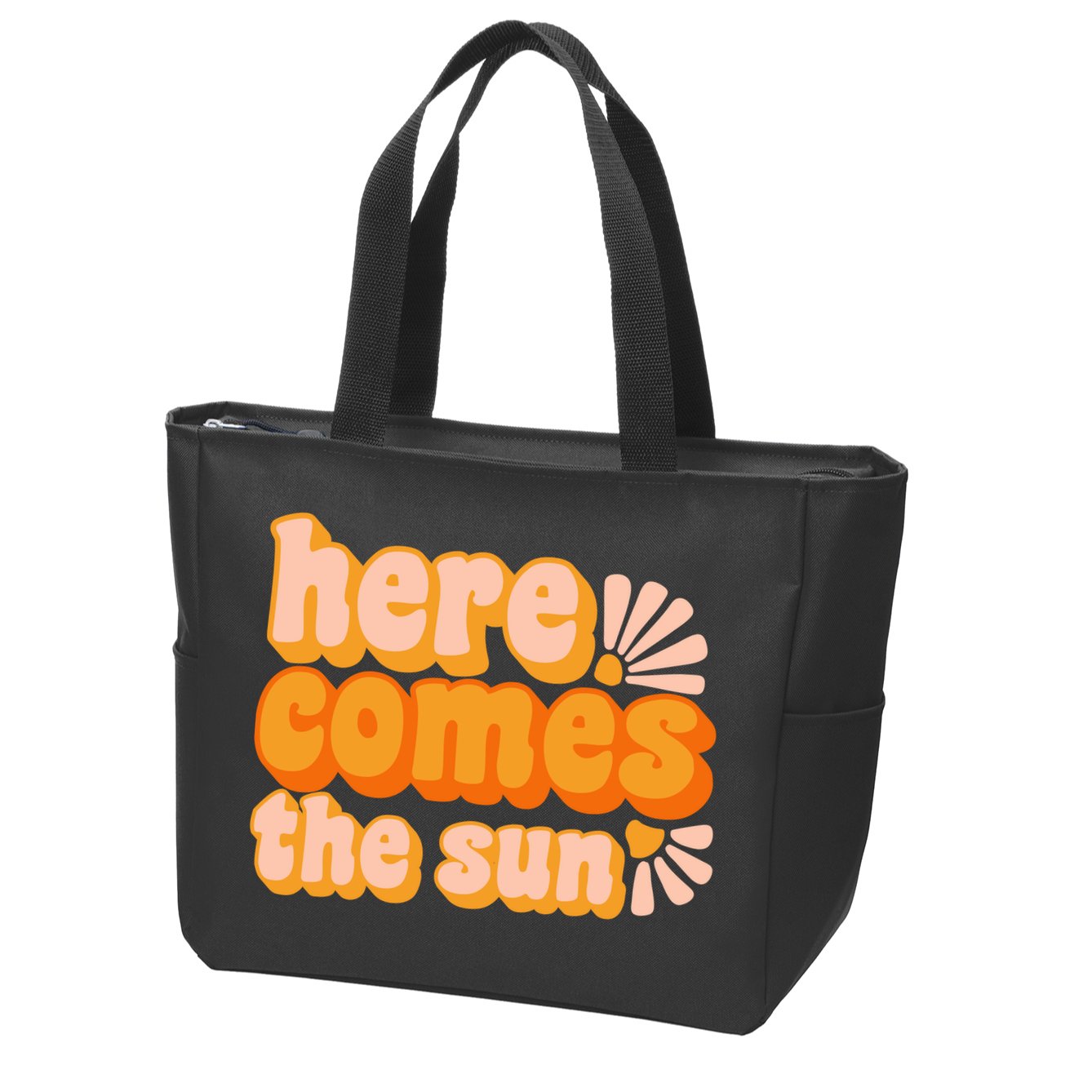 Here Comes The Sun Summer Vibes Zip Tote Bag