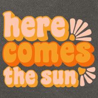 Here Comes The Sun Summer Vibes Cotton Canvas Backpack