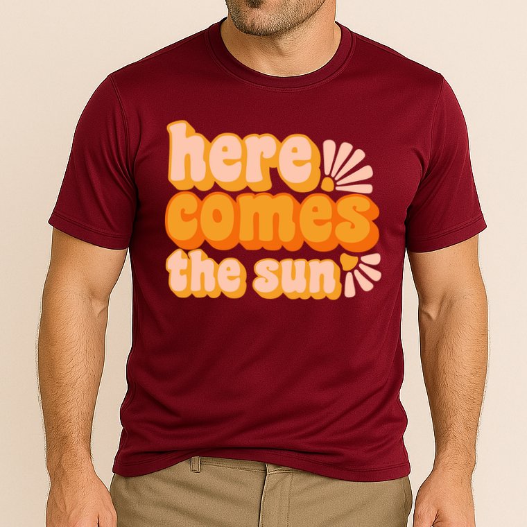 Here Comes The Sun Summer Vibes Cooling Performance Crew T-Shirt