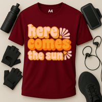 Here Comes The Sun Summer Vibes Cooling Performance Crew T-Shirt