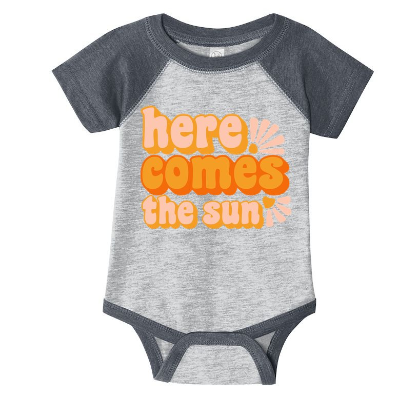 Here Comes The Sun Summer Vibes Infant Baby Jersey Bodysuit