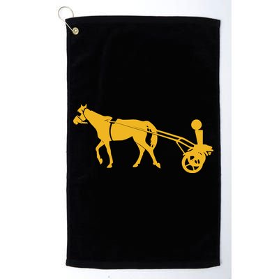 Horse Cart Trophy Golf Towel