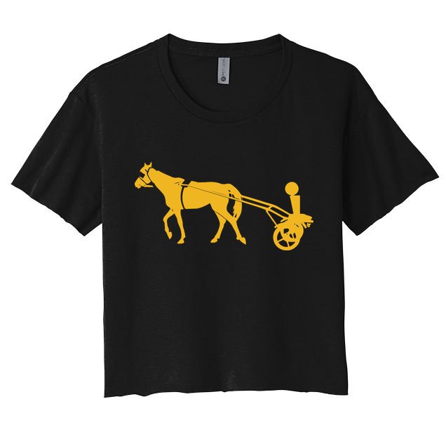 Horse Cart Trophy Crop Top