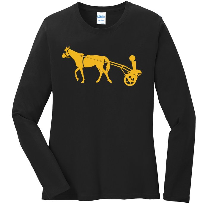 Horse Cart Trophy Ladies Long Sleeve Shirt