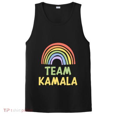 Happy Colorful Team Kamala Rainbow Pride Green Yellow PosiCharge Competitor Tank