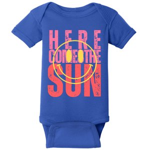 Here Comes The Sun Summer Vacation Beach Family Matching Gift Baby Bodysuit