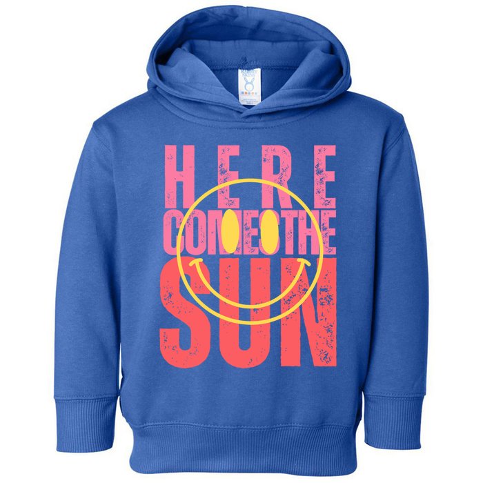 Here Comes The Sun Summer Vacation Beach Family Matching Gift Toddler Hoodie