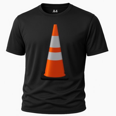Halloween Costume Traffic Cone Funny Simple Safety Pylon Performance Shirt