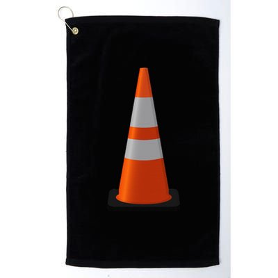 Halloween Costume Traffic Cone Funny Simple Safety Pylon Platinum Collection Golf Towel