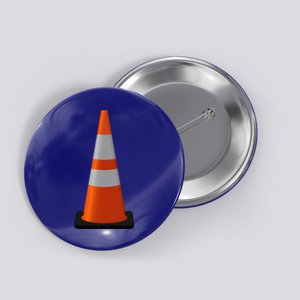 Halloween Costume Traffic Cone Funny Simple Safety Pylon Button