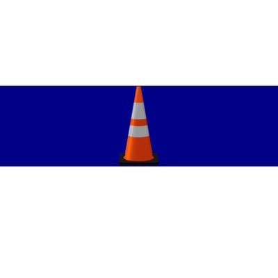 Halloween Costume Traffic Cone Funny Simple Safety Pylon Bumper Sticker