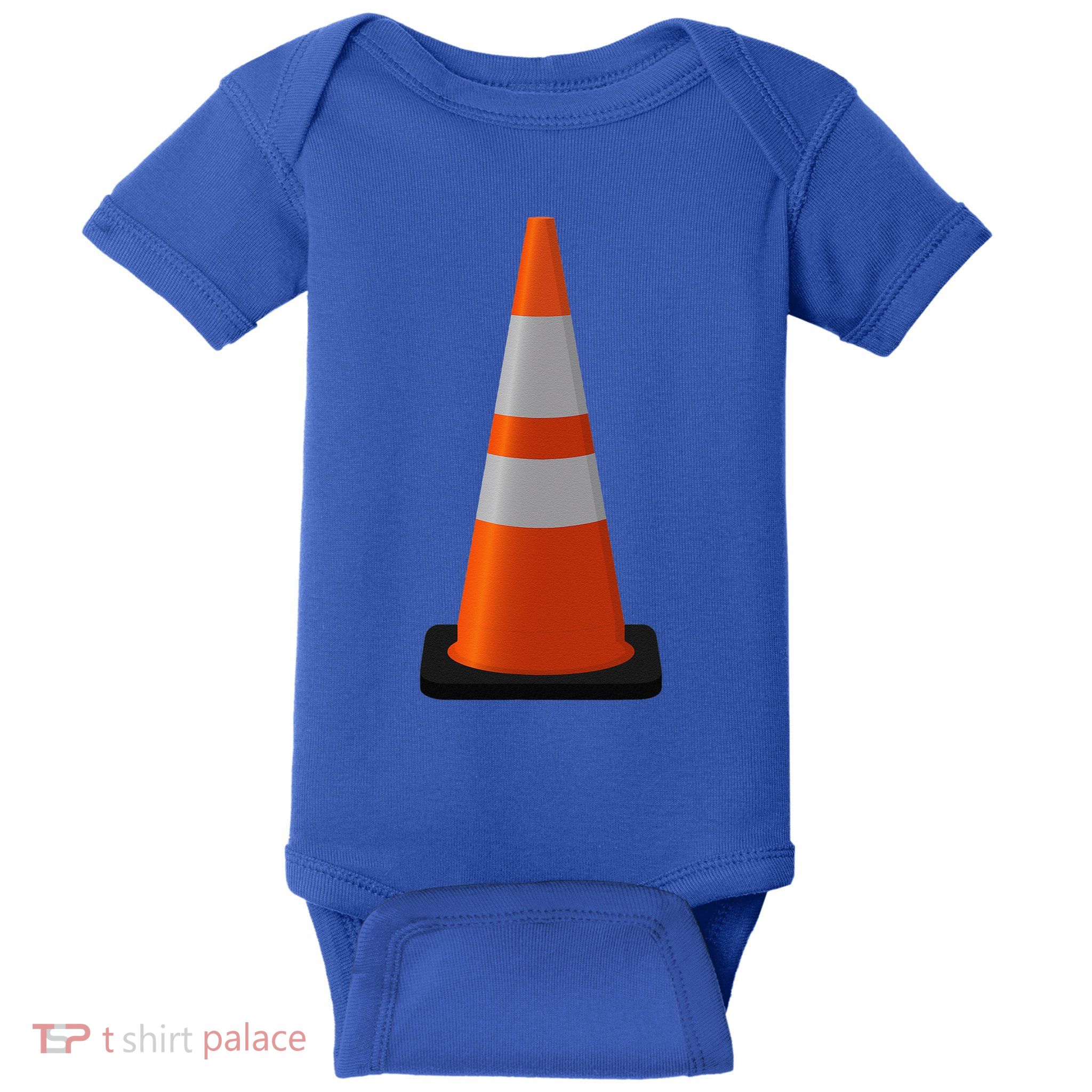 Halloween Costume Traffic Cone Funny Simple Safety Pylon Baby Bodysuit