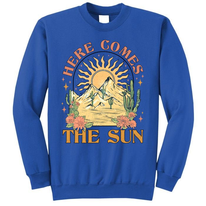 Here Comes The Sun Summer Vibes Summertime Vacation Funny Gift Sweatshirt