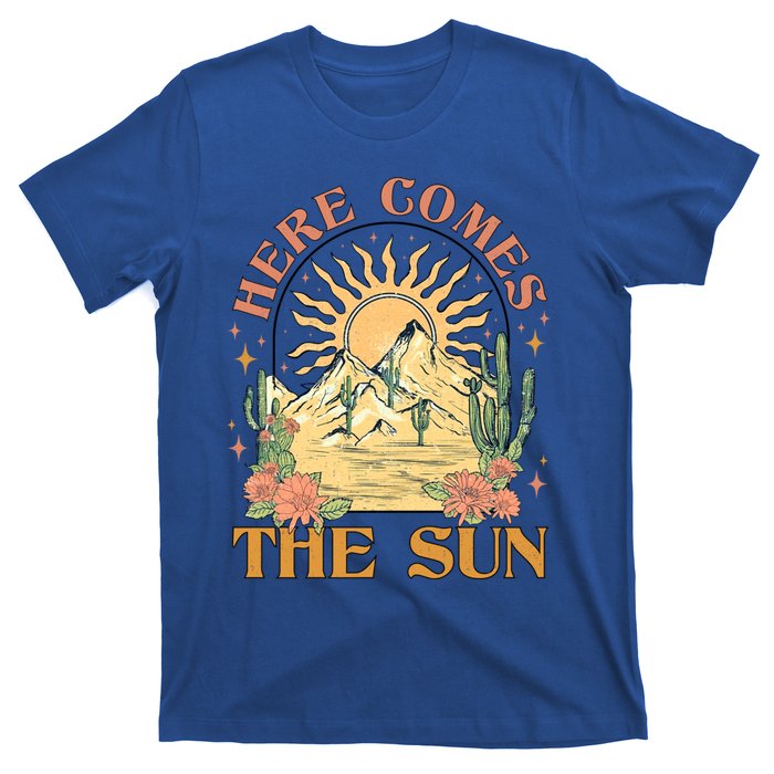 Here Comes The Sun Summer Vibes Summertime Vacation Funny Gift T-Shirt