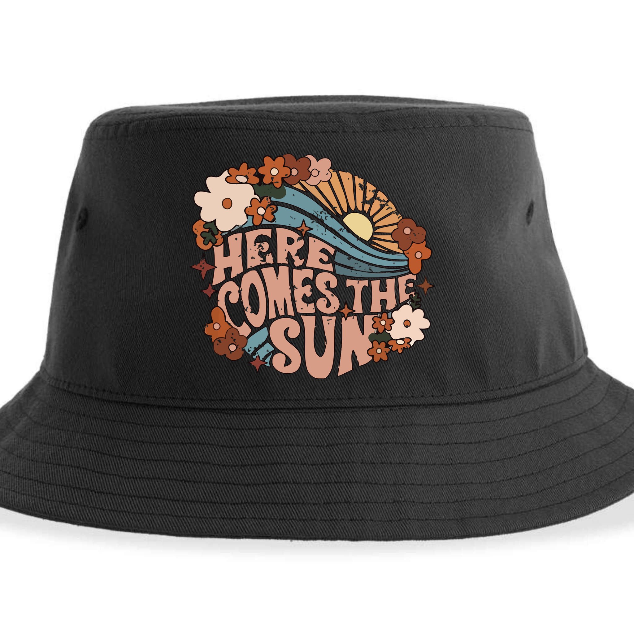 Here Comes The Sun Png Summer Sustainable Bucket Hat