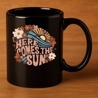 Here Comes The Sun Png Summer 11oz C Handle Ceramic Mug