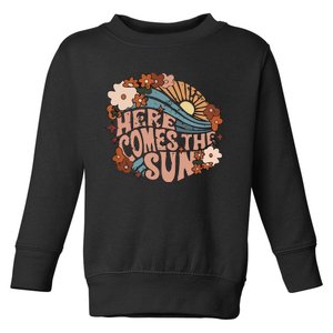 Here Comes The Sun Png Summer Toddler Sweatshirt