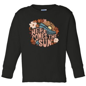 Here Comes The Sun Png Summer Toddler Long Sleeve Shirt