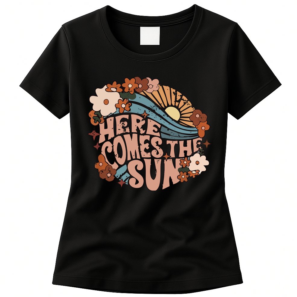 Here Comes The Sun Png Summer Womens T-Shirt