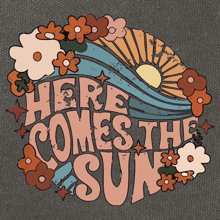 Here Comes The Sun Png Summer Cotton Canvas Backpack