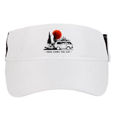 Here Comes The Sun Camping Life Cute Gift Adult Drive Performance Visor