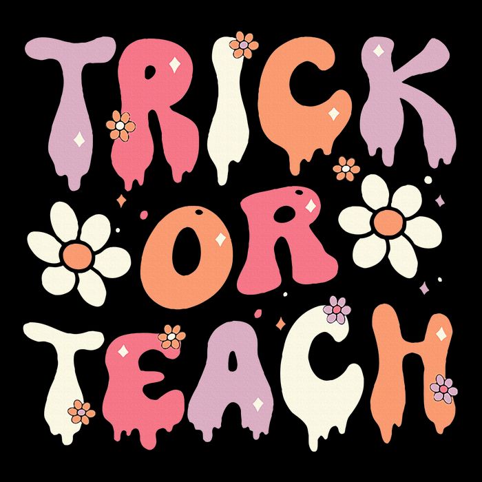 Halloween Costume Trick or Teach Ghost Groovy 70s Party Impact Tech Backpack
