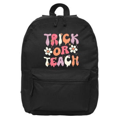 Halloween Costume Trick or Teach Ghost Groovy 70s Party 16 in Basic Backpack