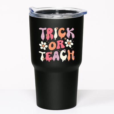 Halloween Costume Trick or Teach Ghost Groovy 70s Party Tumbler
