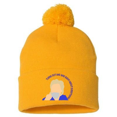 Hillary Clinton Turns Out She Was Right About Everything Pom Pom 12in Knit Beanie