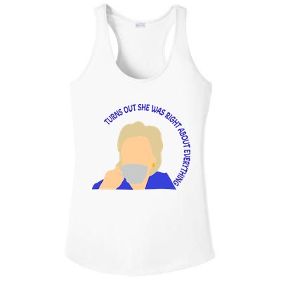Hillary Clinton Turns Out She Was Right About Everything Ladies PosiCharge Competitor Racerback Tank